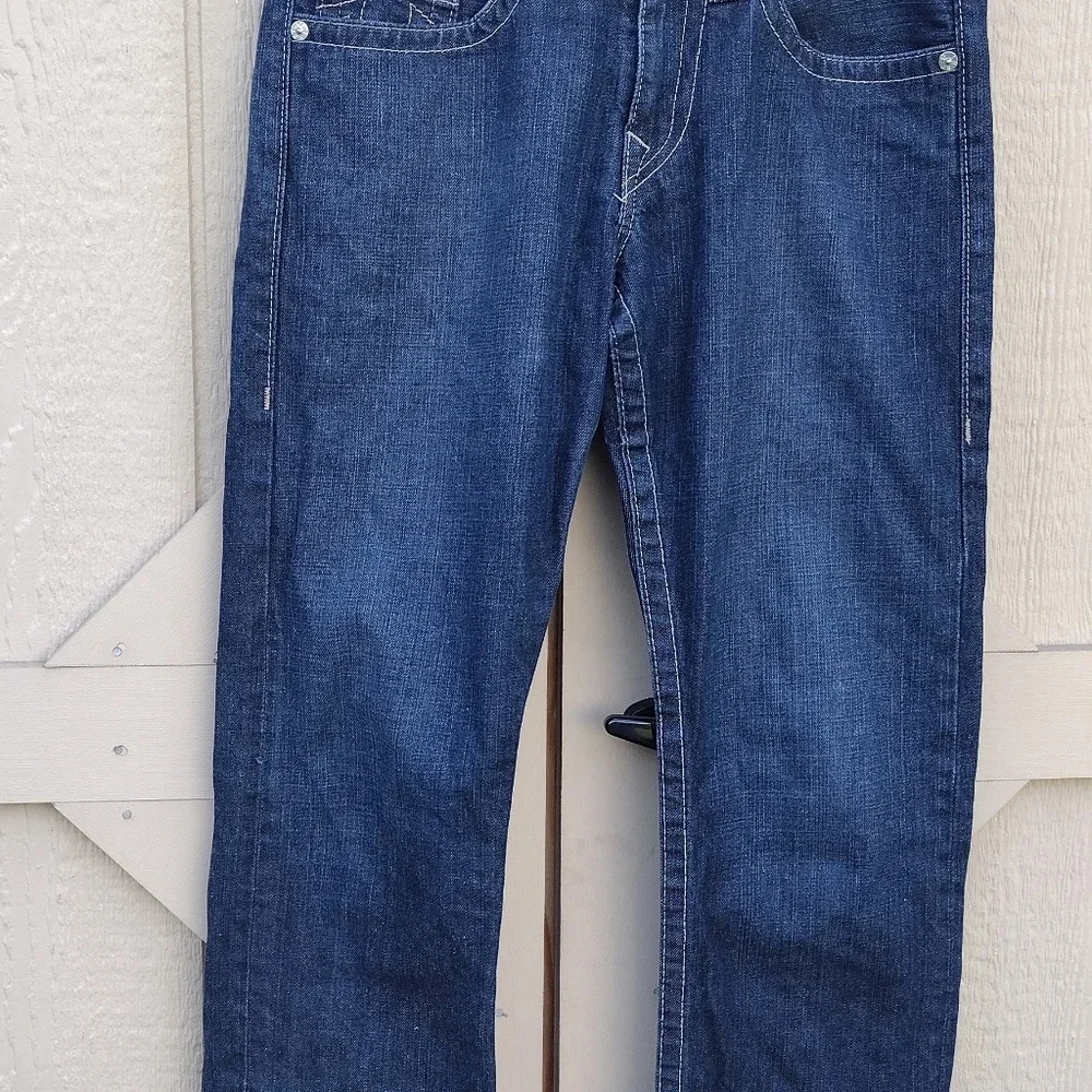 True Religion Section Straight Seat World Tour Jeans Blue Men's 31